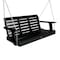 Highwood Usa 4ft Weatherly Porch Swing Outdoor Furniture for Patio, Backyard, Garden AD-PORW2-BKE - alternate 1
